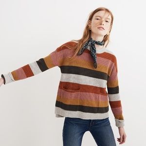 Madewell Patch Pocket Pullover Sweater - M